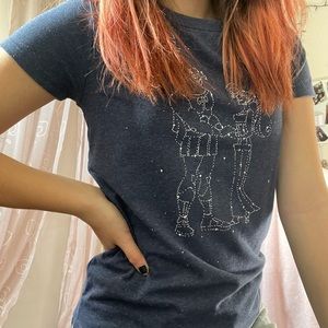 Navy Blue Disney Hercules Constellation shirt